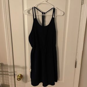 Womens Dark Navy Dress w/ Back Zipper. Size M